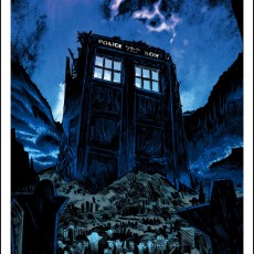 “Fields of Trenzalore” OVERSIZED GLOW edition Doctor Who print from SpokeArt “Fields of Trenzalore” OVERSIZED GLOW edition Doctor Who print from SpokeArt